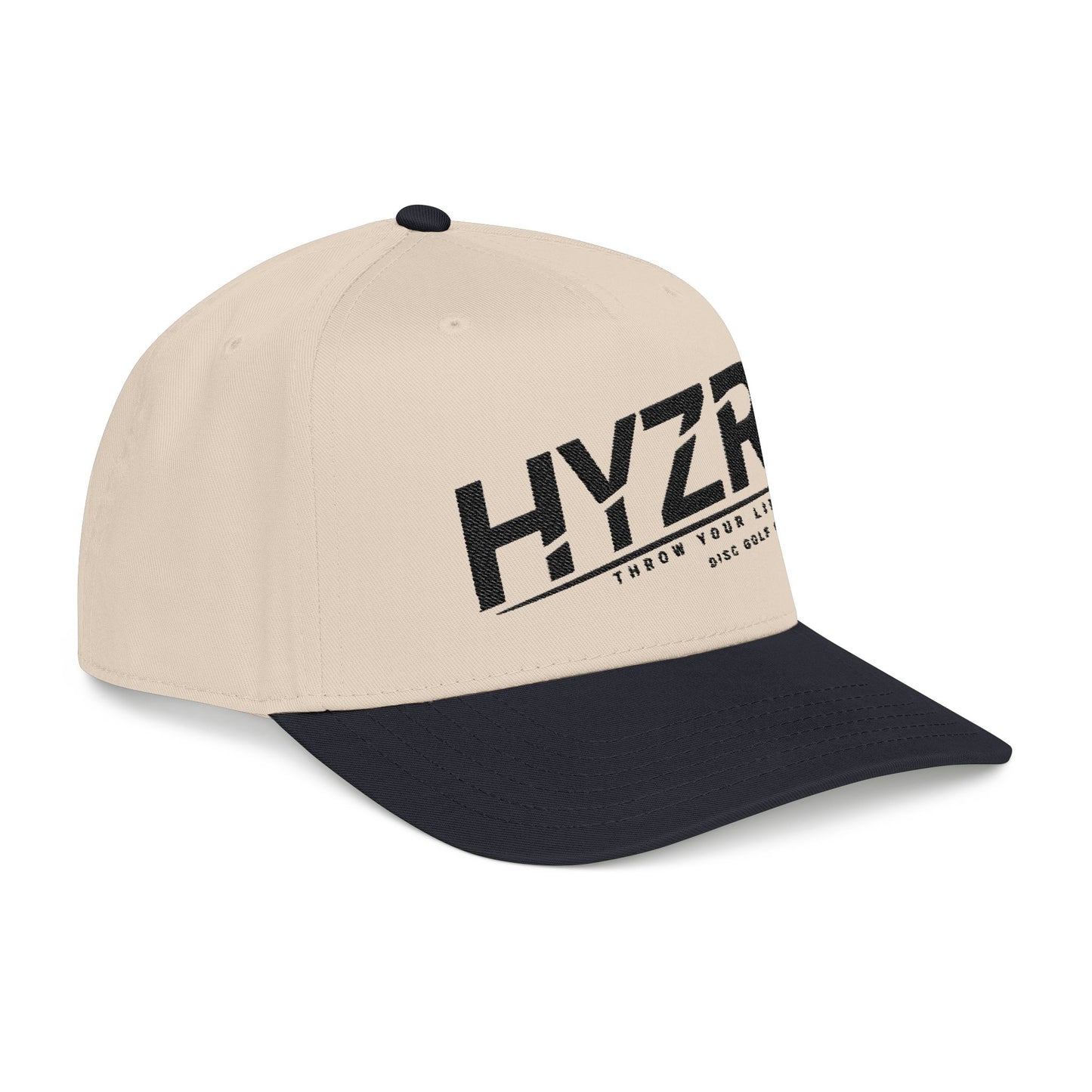 HYZR Throw Your Line Mid-Profile Baseball Cap — Disc Golf Logo Hat