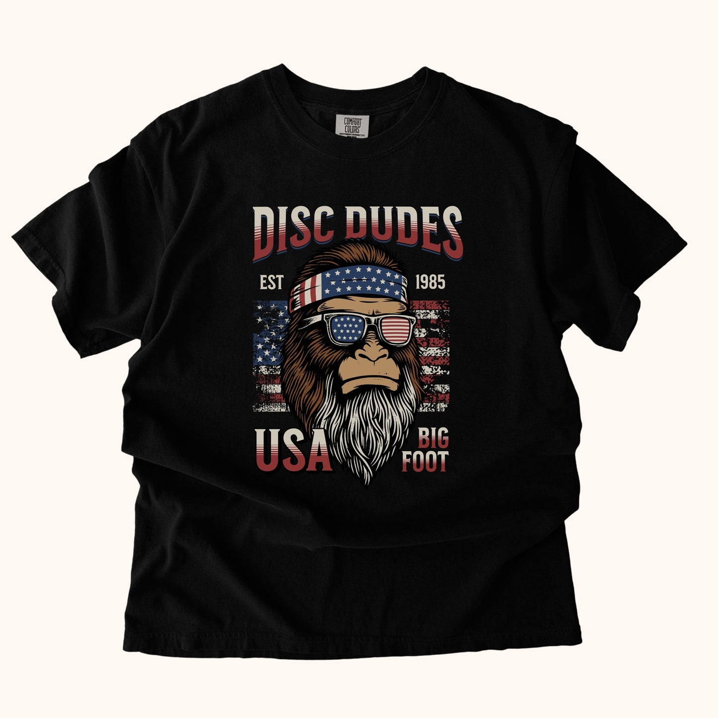 Bigfoot USA Tee – Disc Dudes Patriotic Edition