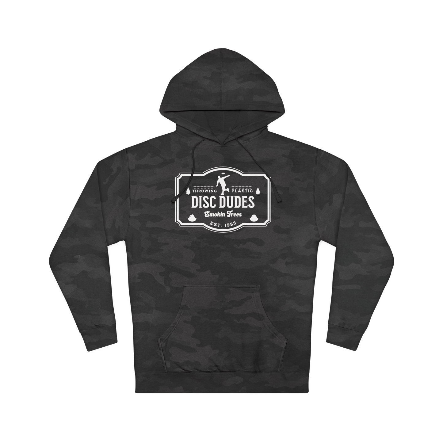 Smokin’ Trees Hoodie – Disc Dudes Classic Stamp