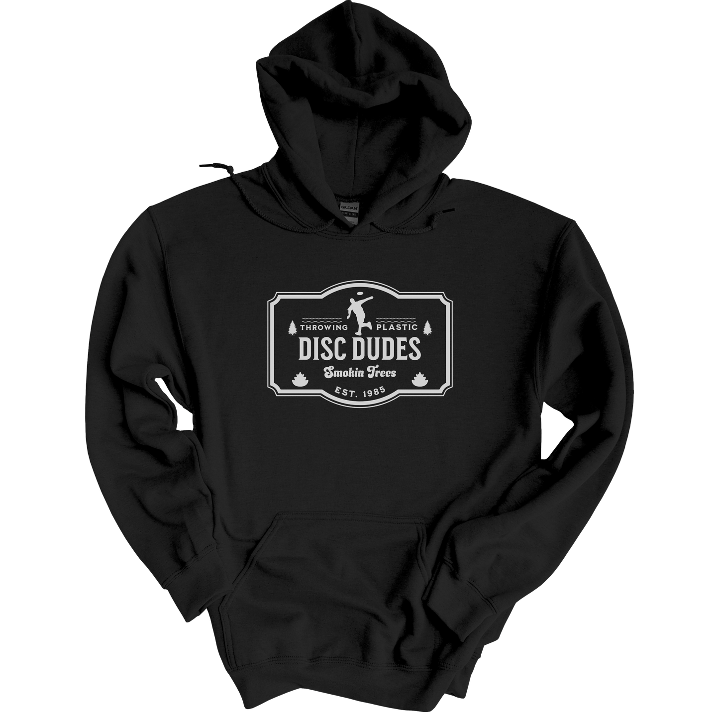 Smokin’ Trees Hoodie – Disc Dudes Classic Stamp