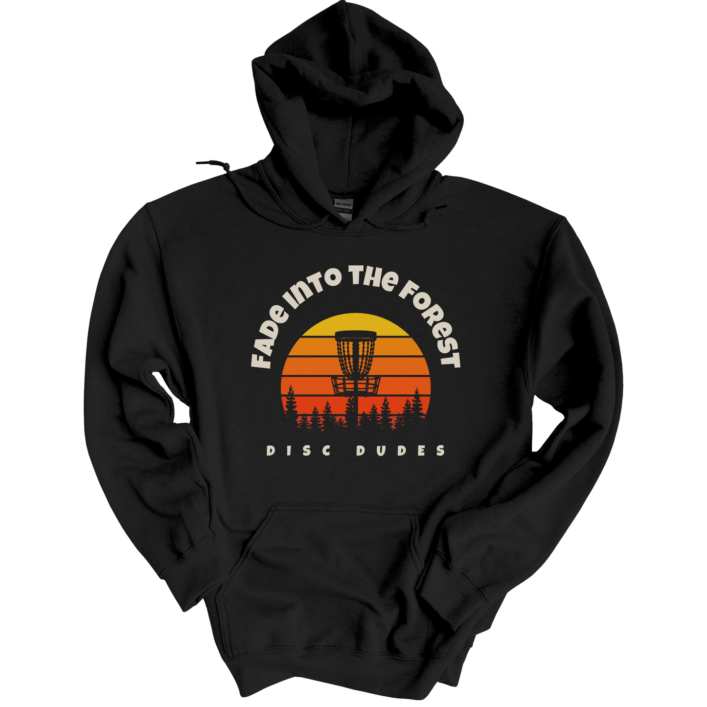 Fade Into the Forest Hoodie – Disc Dudes Sunset Edition