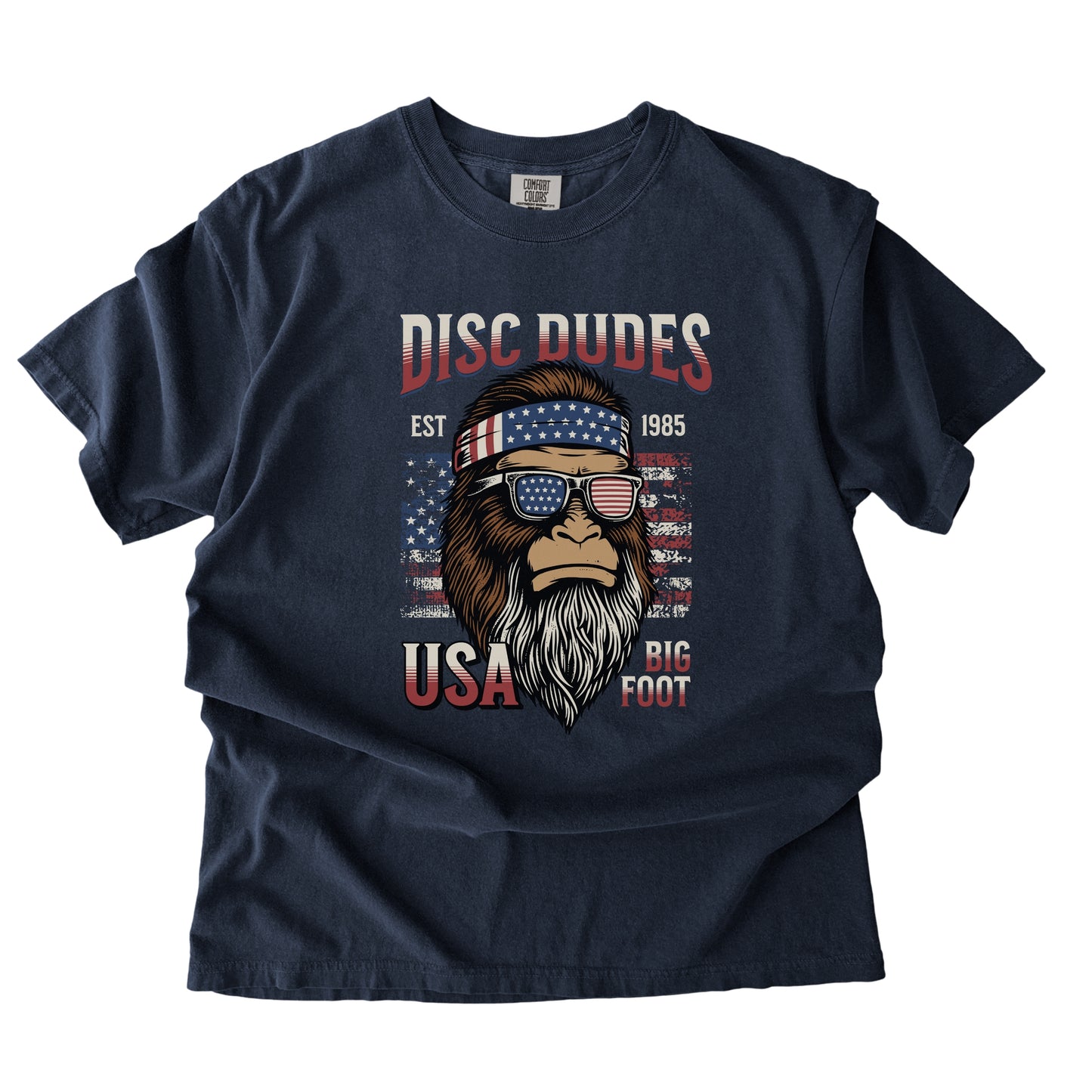 Bigfoot USA Tee – Disc Dudes Patriotic Edition