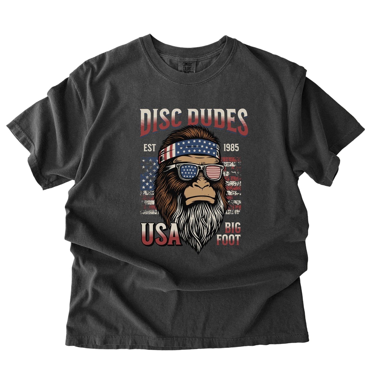 Bigfoot USA Tee – Disc Dudes Patriotic Edition